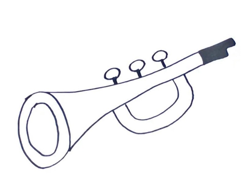Trumpet Drawing Image