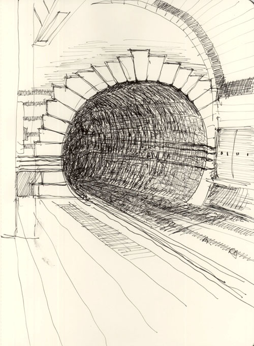Tunnel Drawing Art