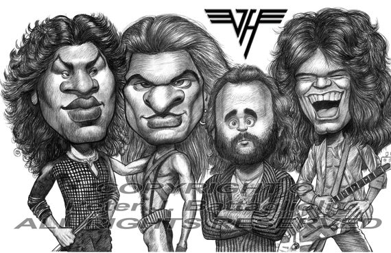 Van Halen Drawing Art