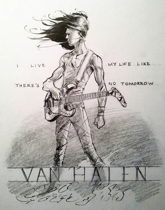 Van Halen Drawing Beautiful Art