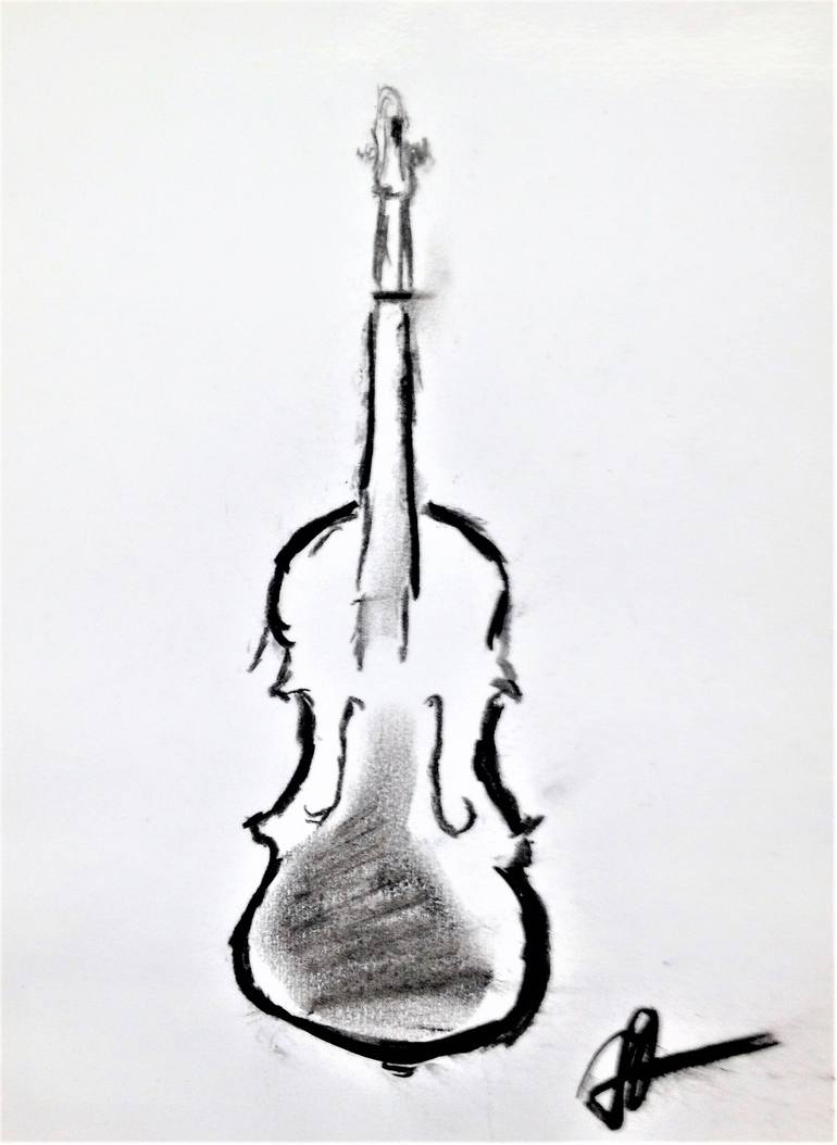 Violin Drawing Image