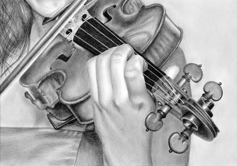 Violin Drawing Pictures
