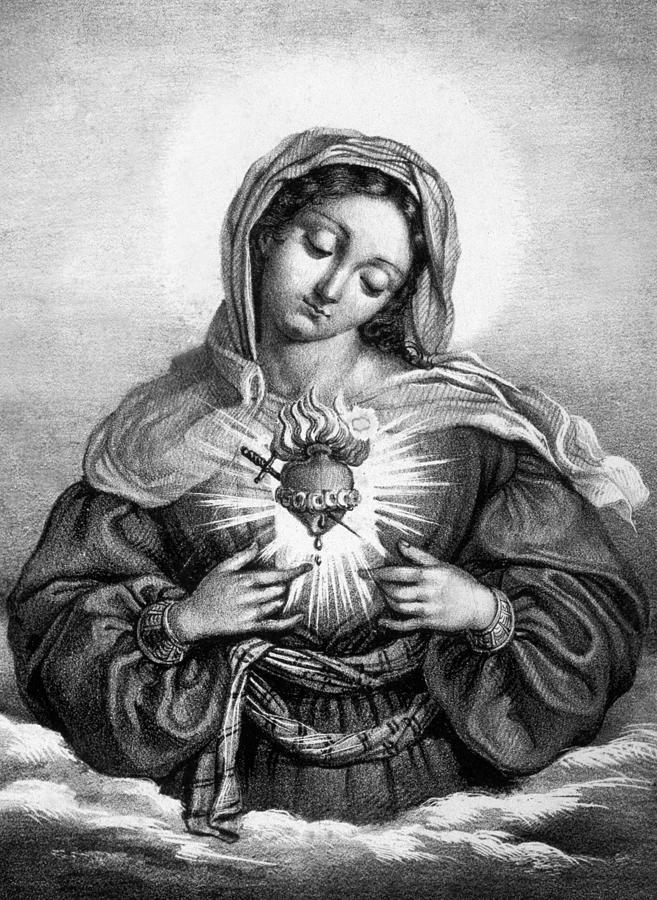 Virgin Mary Art Drawing