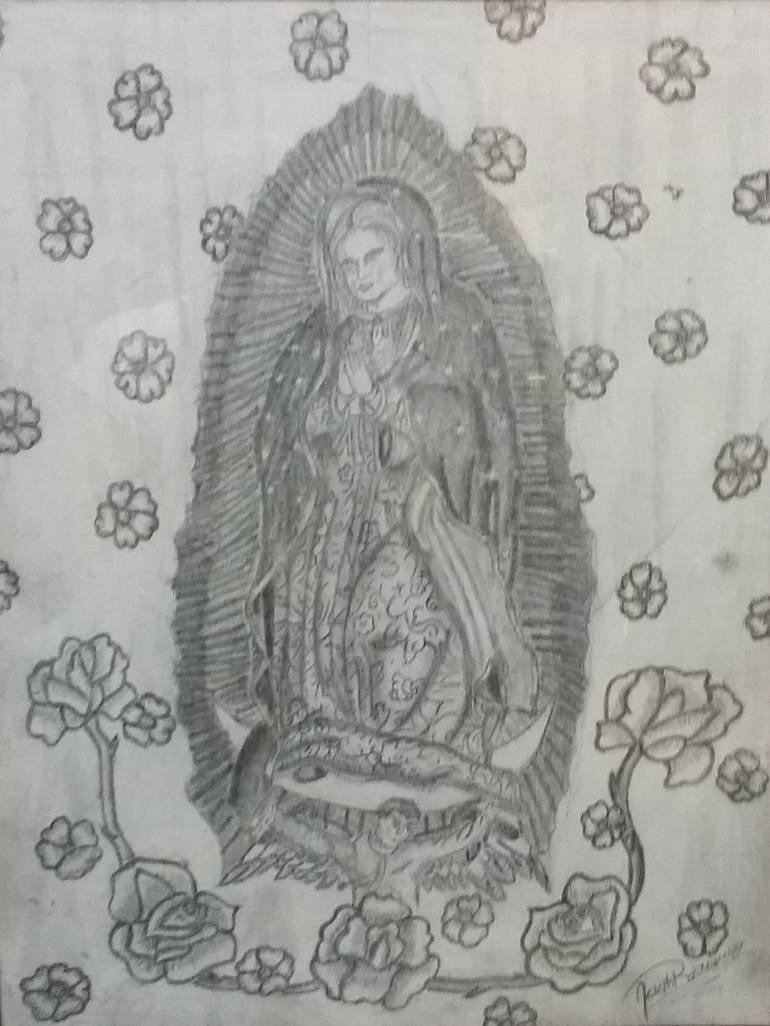 Virgin Mary Drawing Image