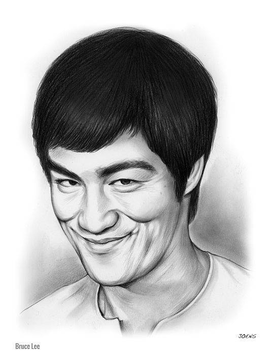 Actor Bruce Lee Drawing Pic