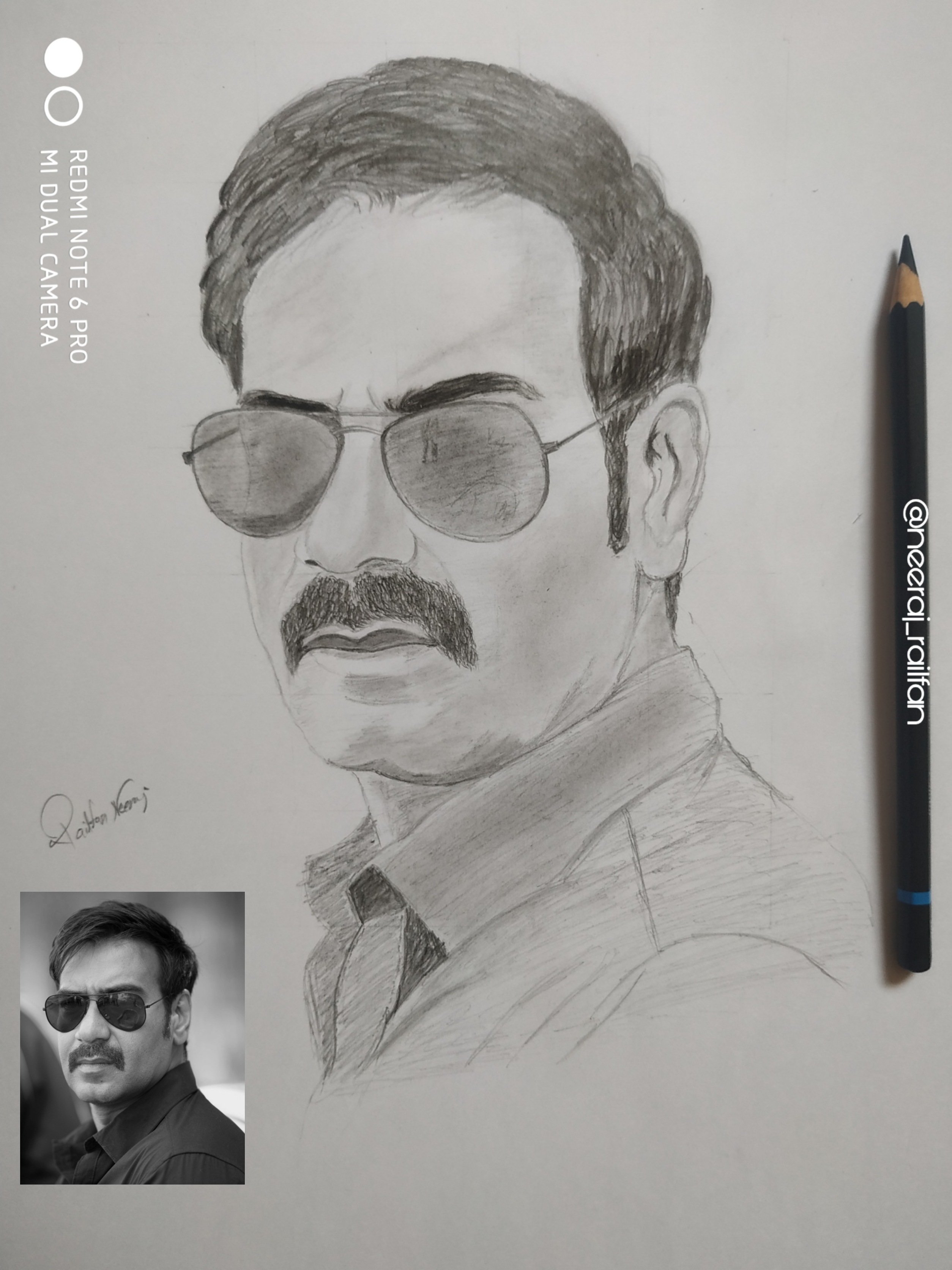Ajay Devgn Sketch Drawing