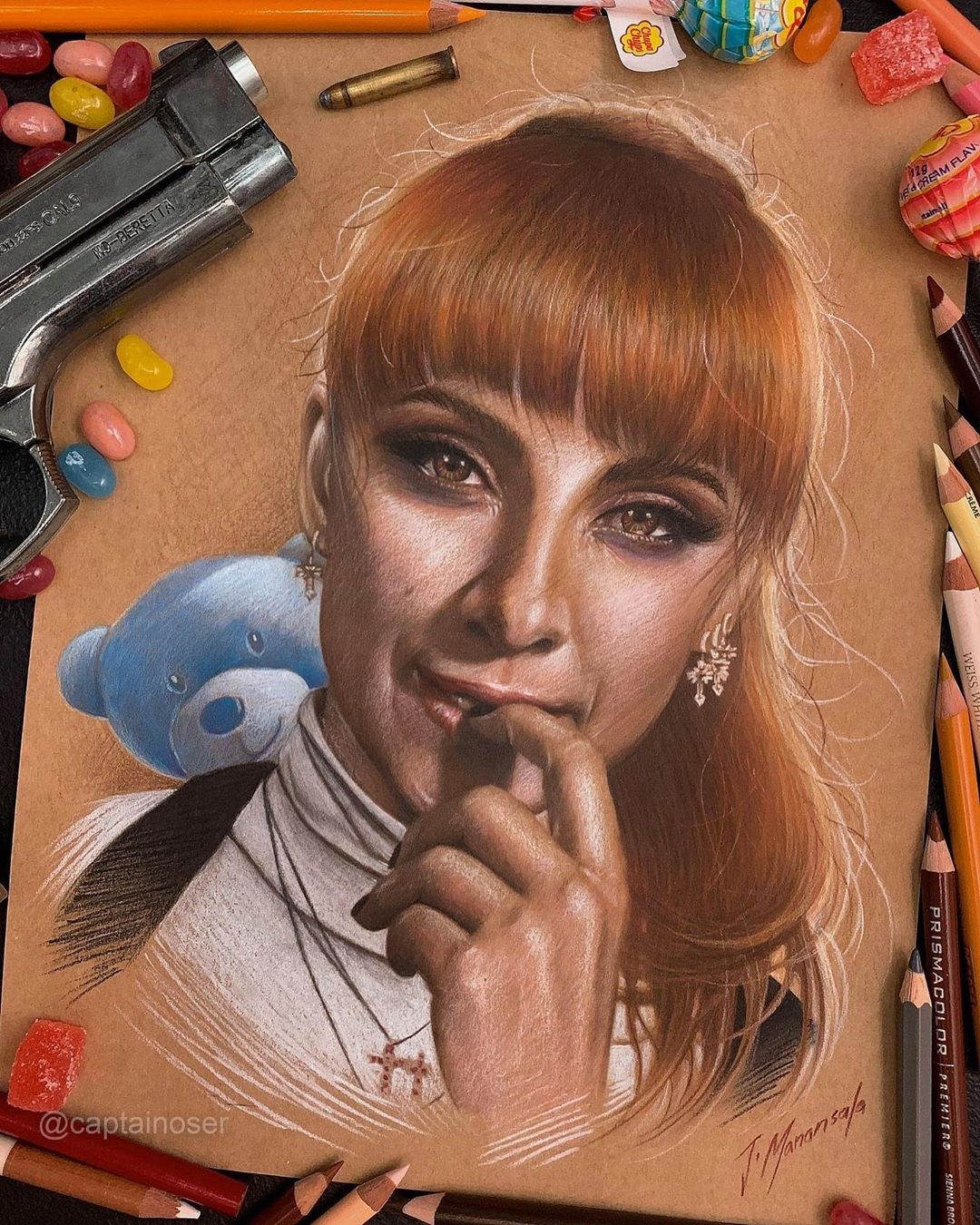 Alicia Sierra – La Casa De Papel (Money Heist) Drawing