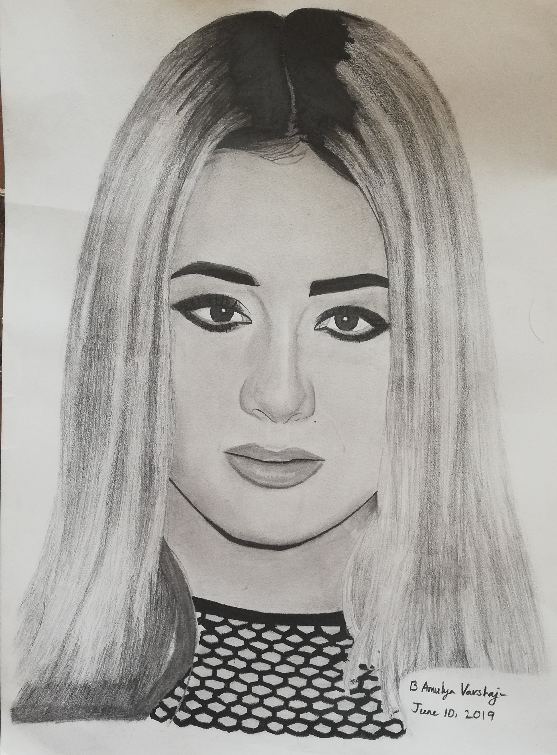 Ally Brooke Realistic Pencil Drawing