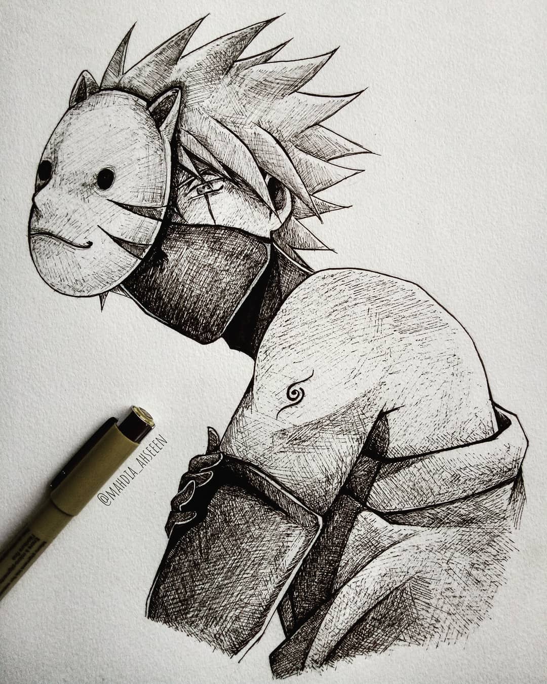 Anbu Kakashi Drawing