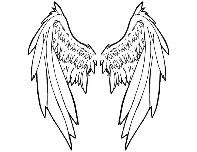 Angel Wings Drawing Image