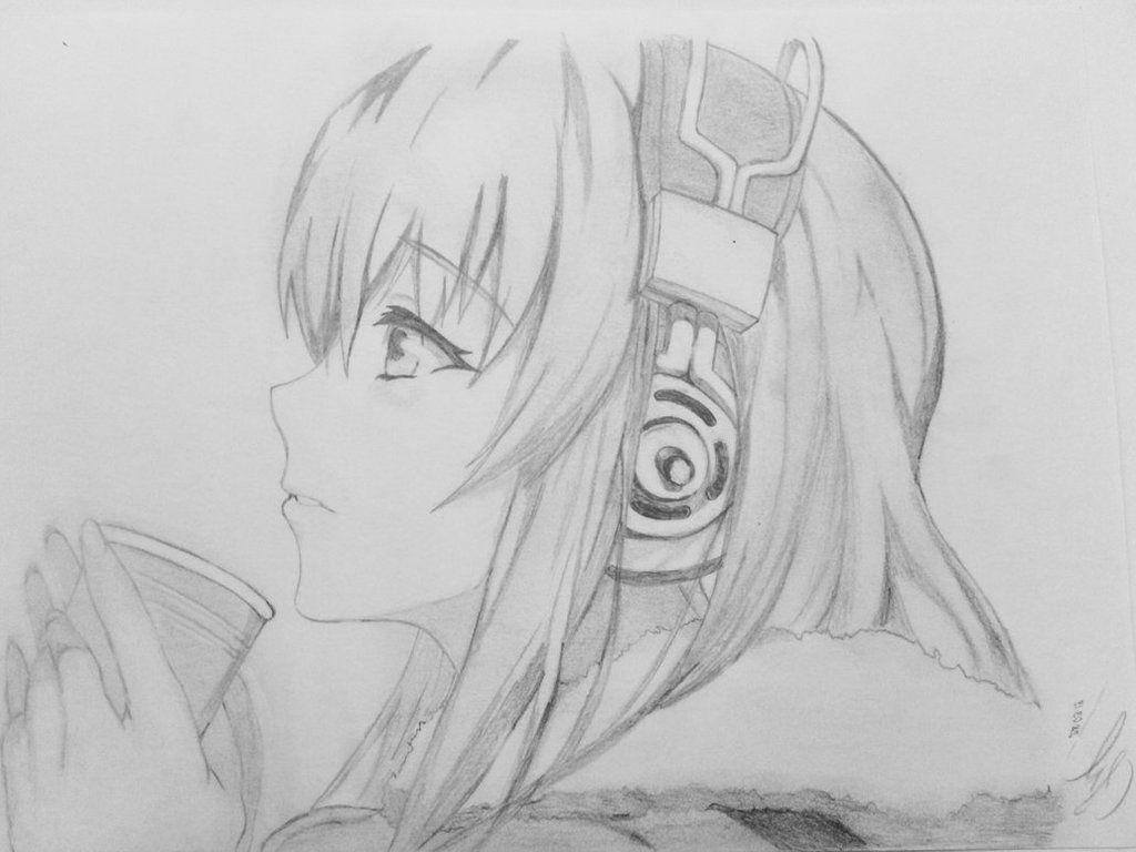 Anime Sketch Drawing Beautiful Art