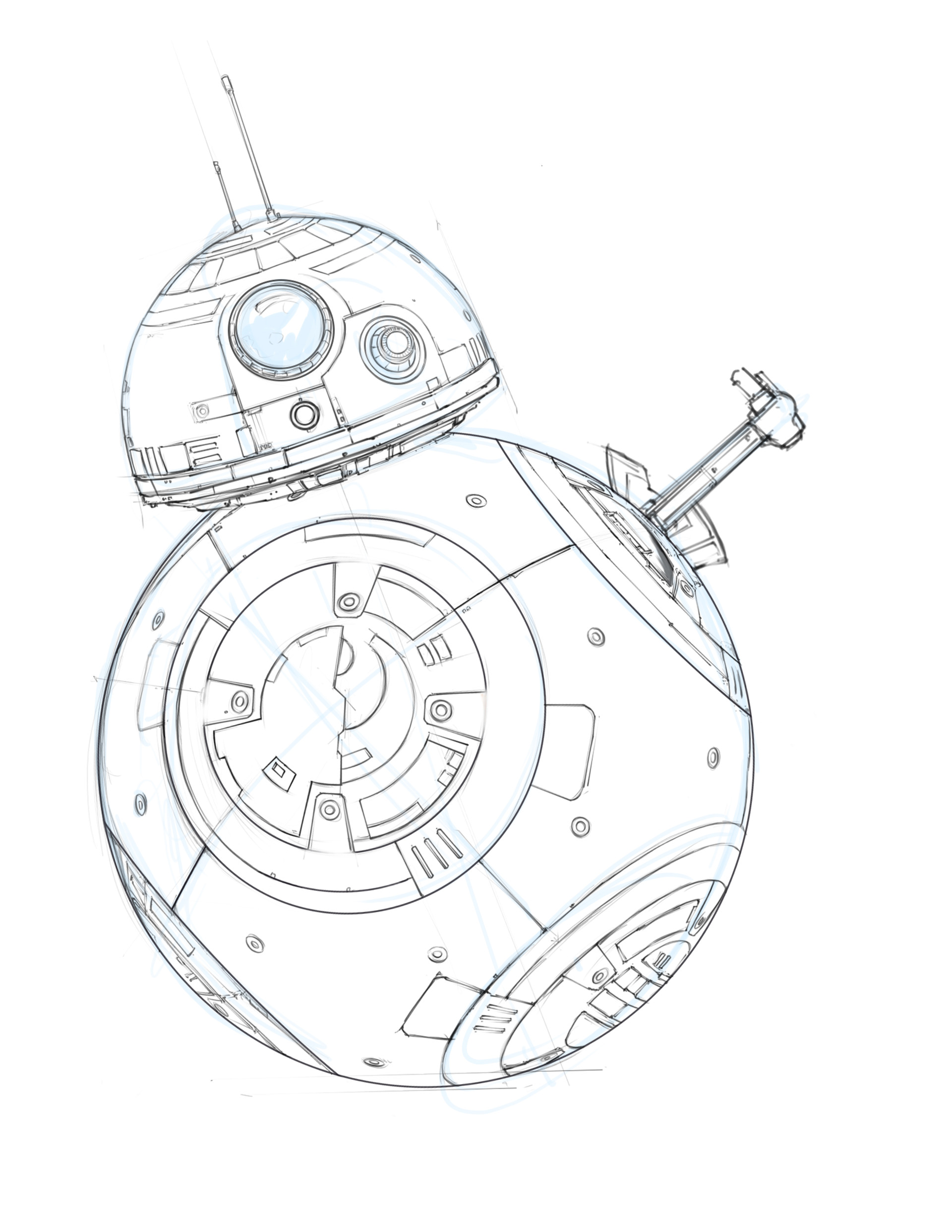 BB-8 Drawing Beautiful Art