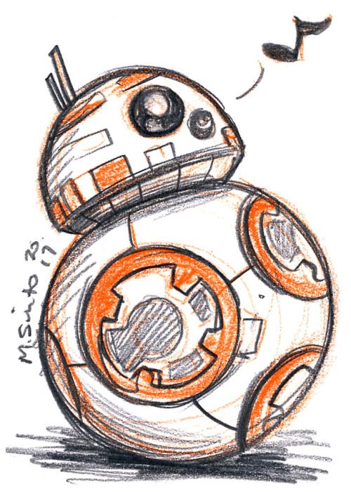 BB 8 Drawing Photo Drawing Skill