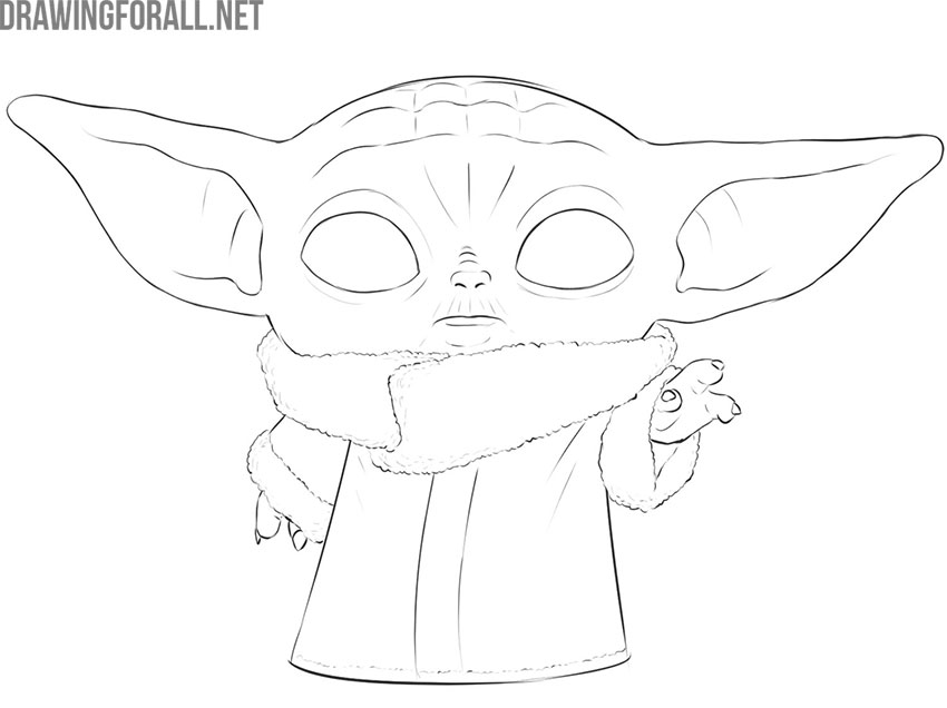 Baby Yoda Drawing Pic