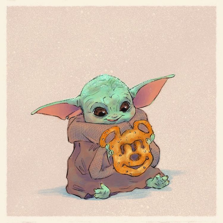 Baby Yoda Drawing Sketch