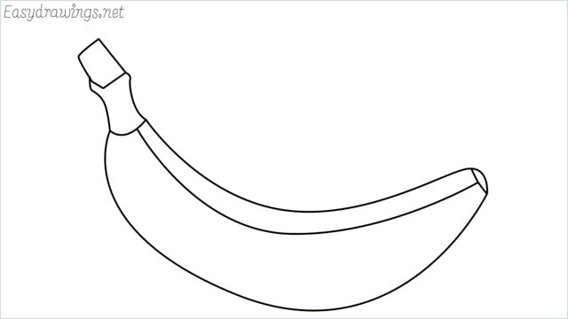 Banana Drawing High-Quality