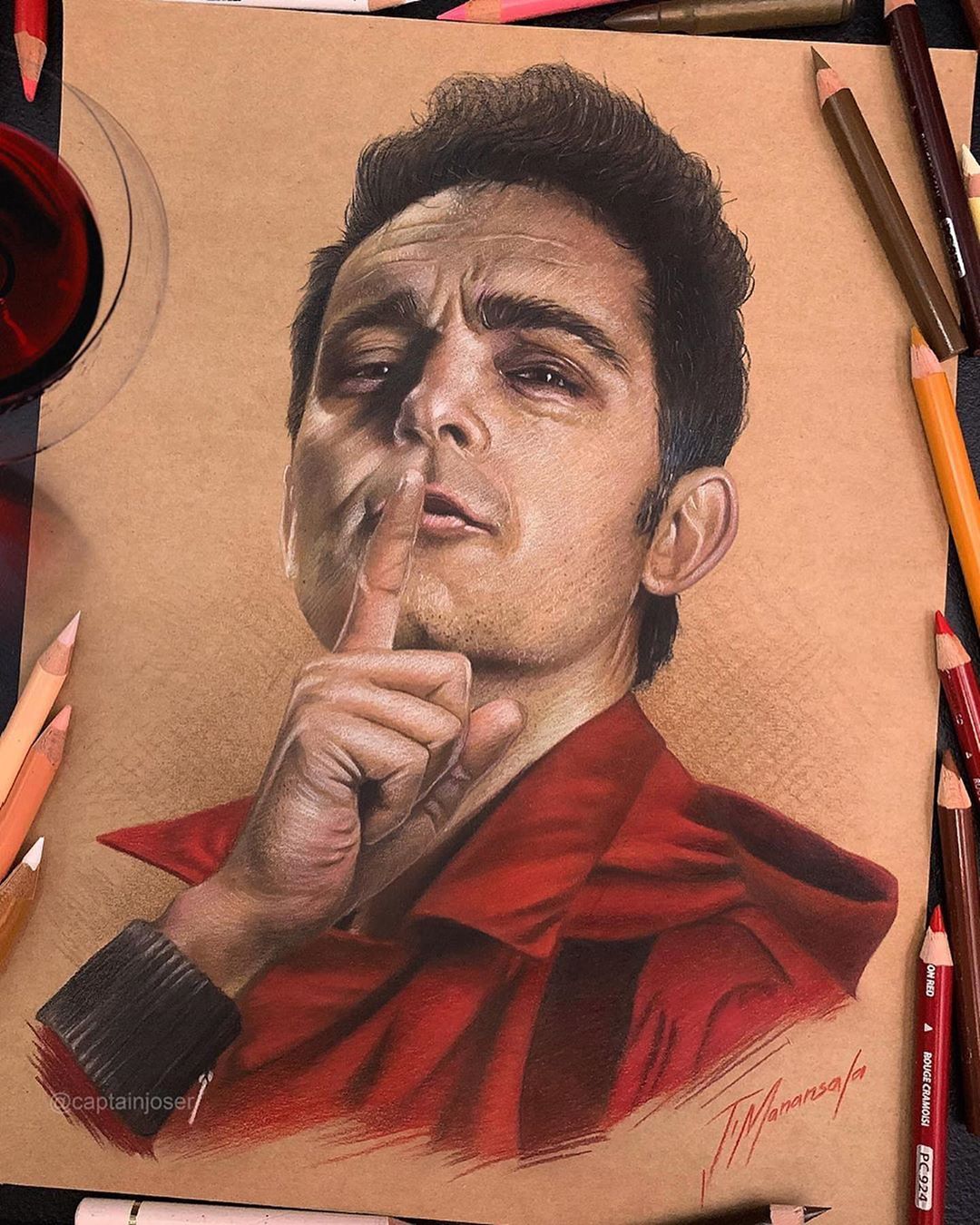 Berlin – La Casa De Papel (Money Heist) Drawing