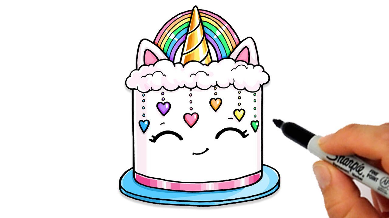 Birthday Cake Drawing Picture