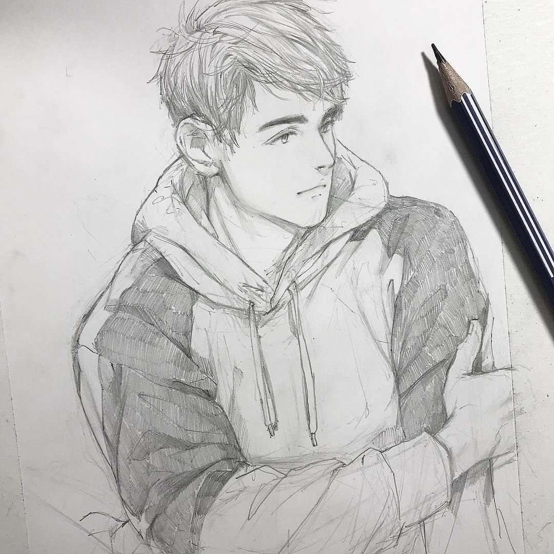 Boy Sketch Drawing Picture