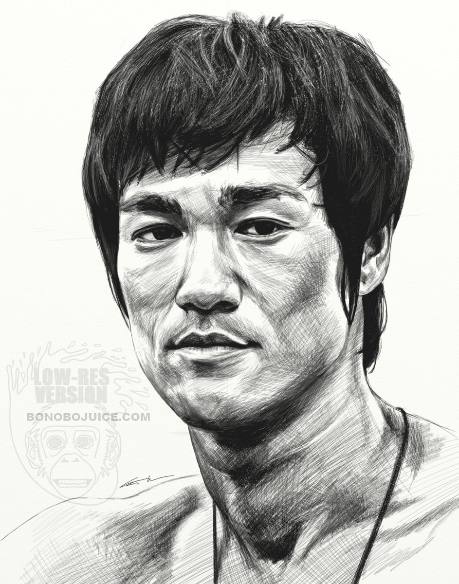 Bruce Lee Art Drawing