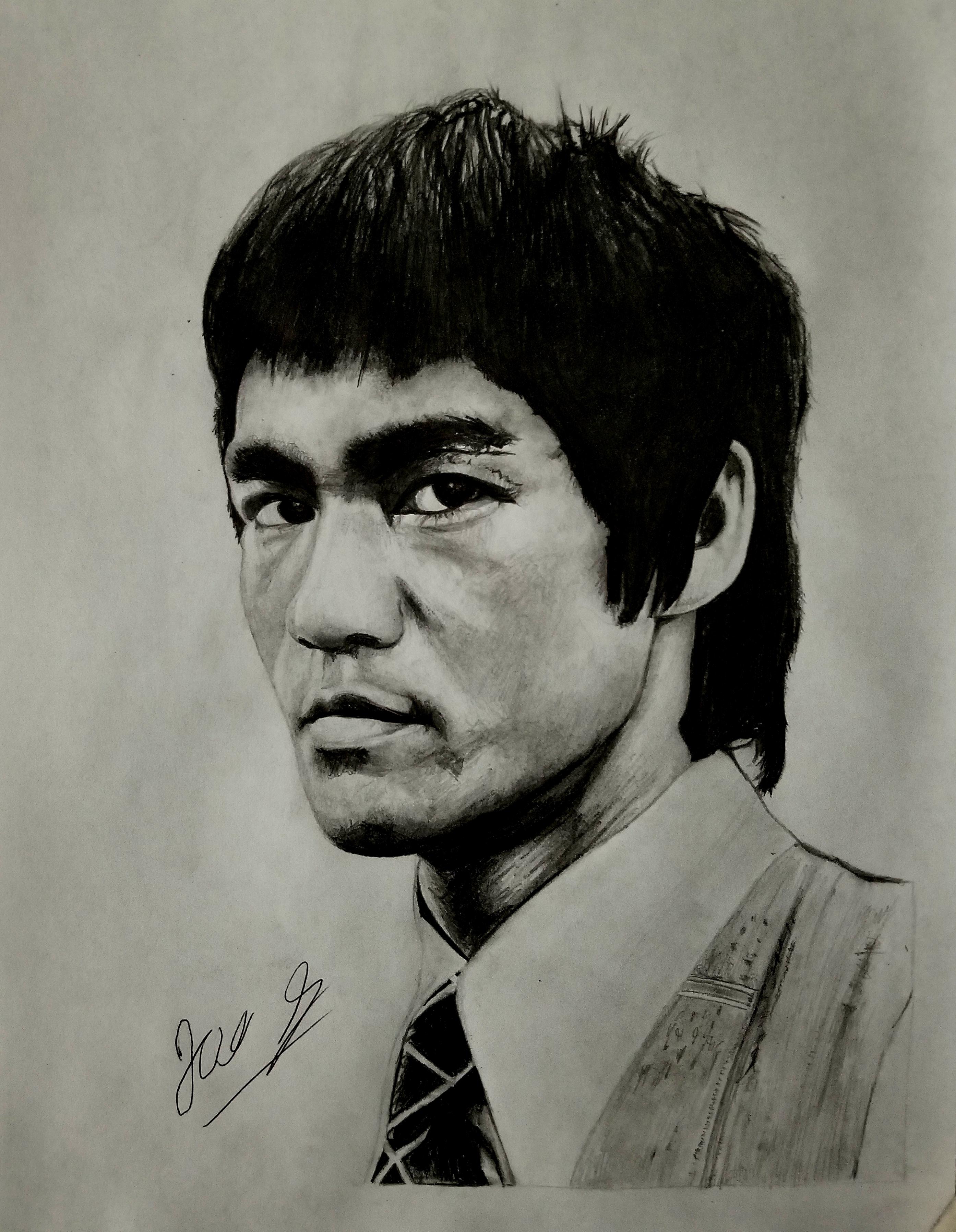 Bruce Lee Drawing Photos