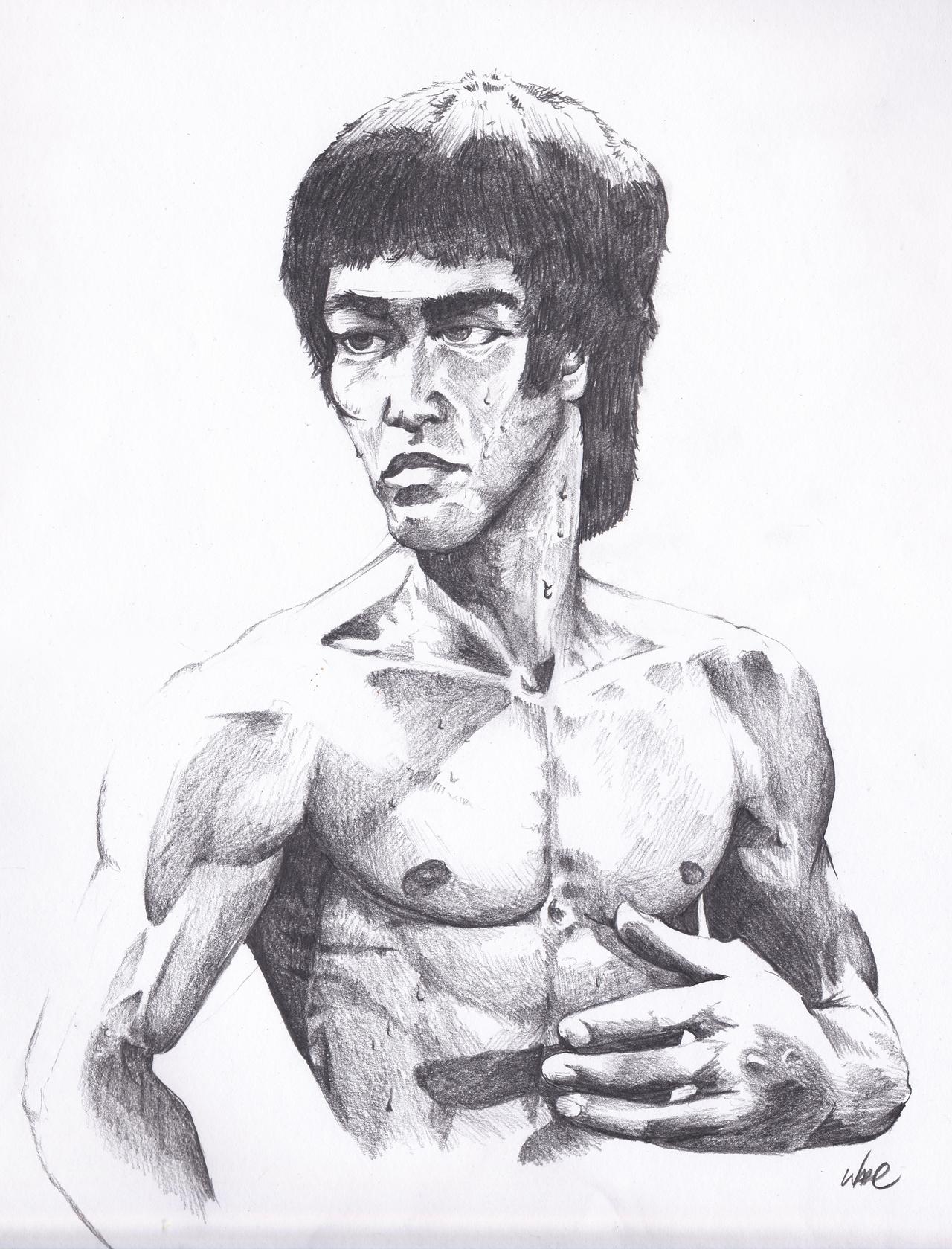 Bruce Lee Drawing Realistic