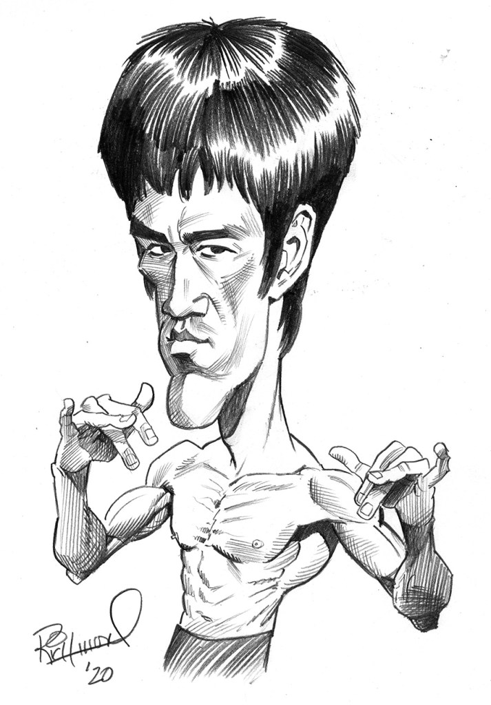 Bruce Lee Drawing Sketch