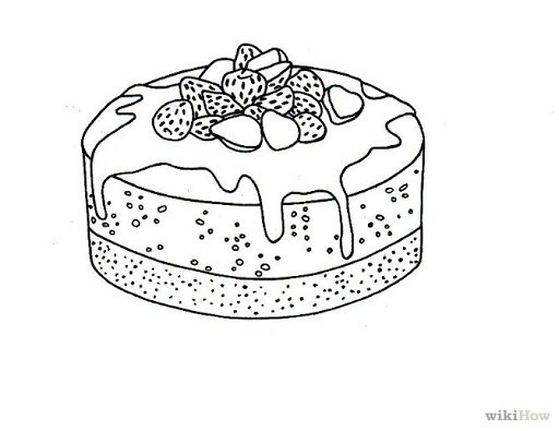 Cake Drawing Best
