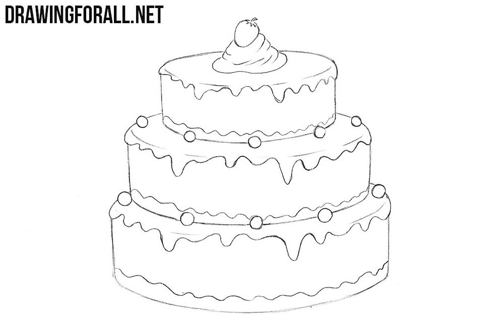 Cake Drawing Image