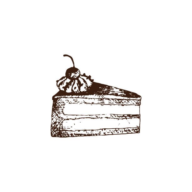 Cake Slice Drawing Amazing