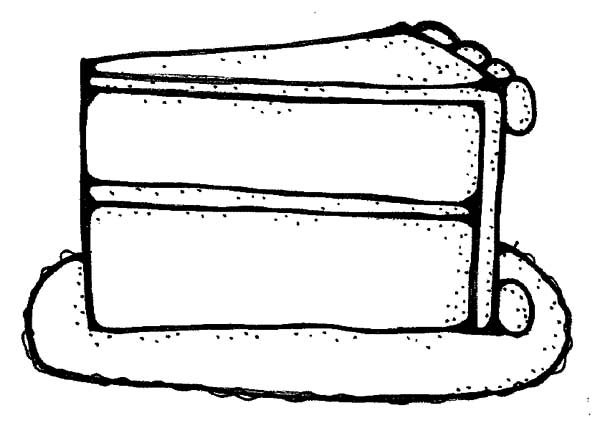 Cake Slice Drawing Beautiful Image