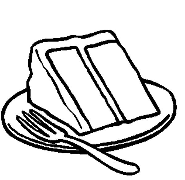 Cake Slice Drawing Image
