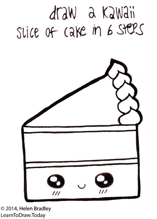 Cake Slice Drawing Pic