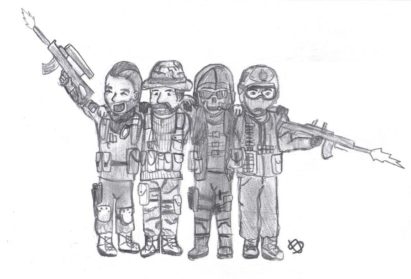 Call of Duty Modern Warfare Game Drawing Picture - Drawing Skill