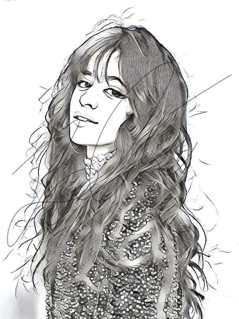 Camila Cabello Drawing Pic