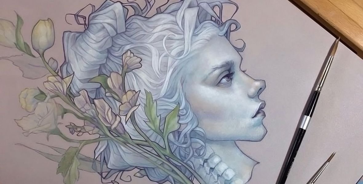 Color Sketch Drawing Beautiful Art