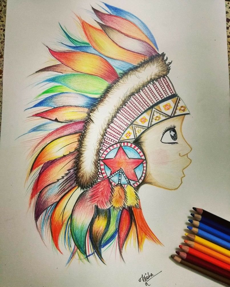 Color Sketch Drawing