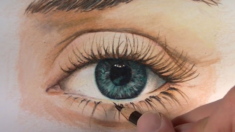 Colored Eyes Drawing Amazing