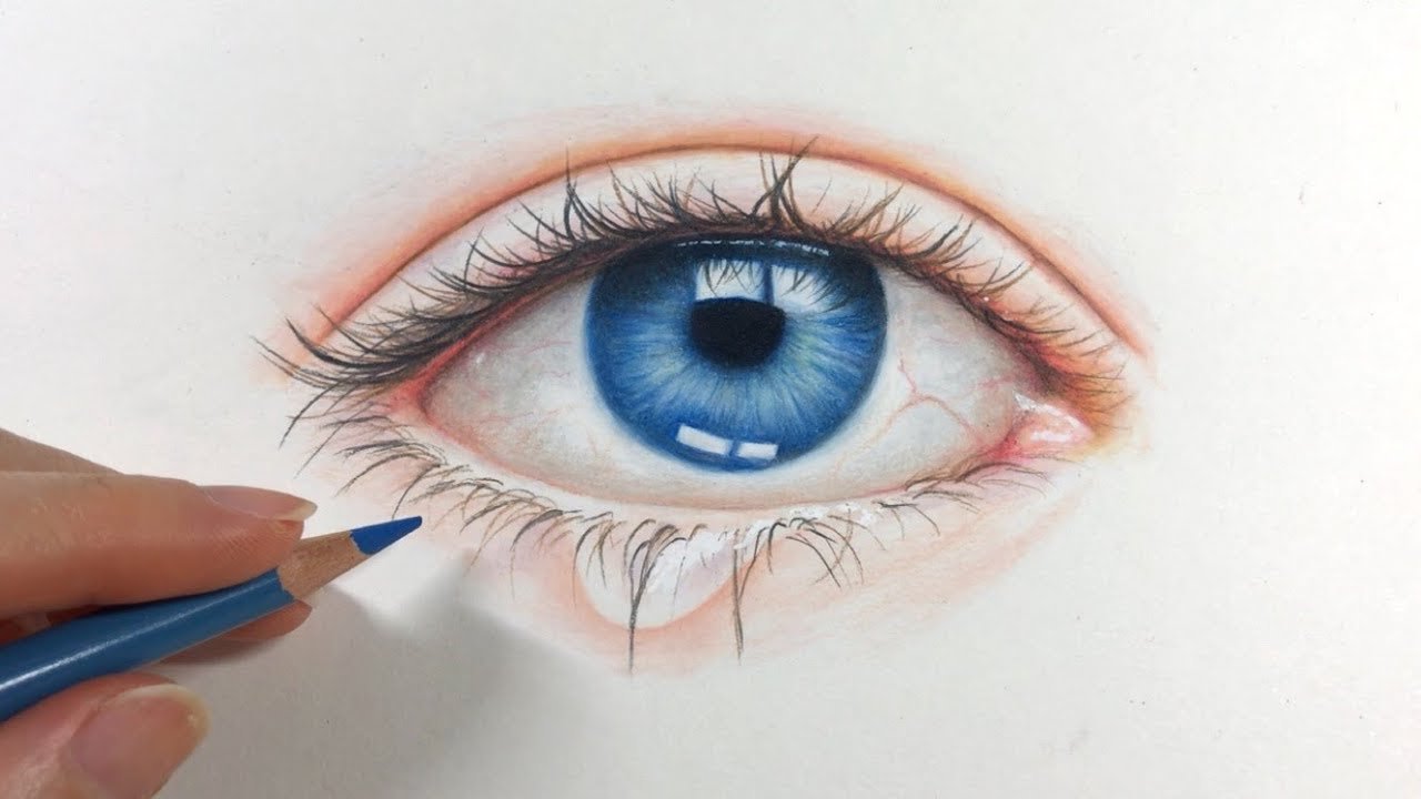 Colored Eyes Drawing Images