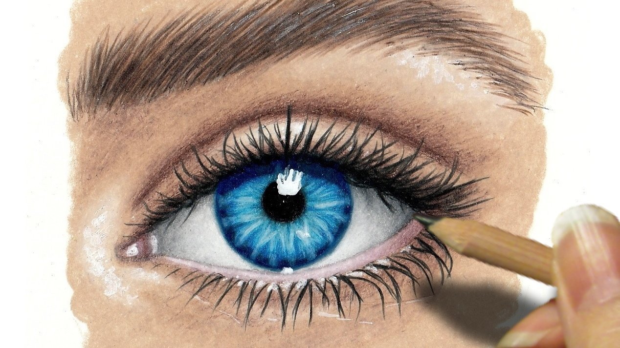 Colored Eyes Drawing Pictures