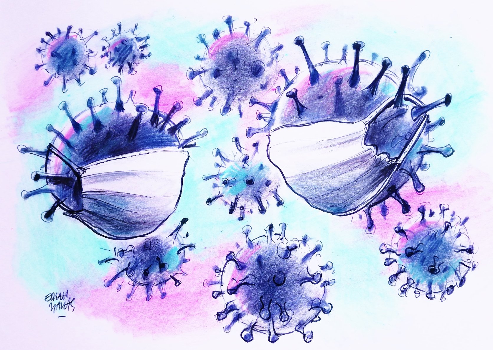 Coronavirus Drawing Image