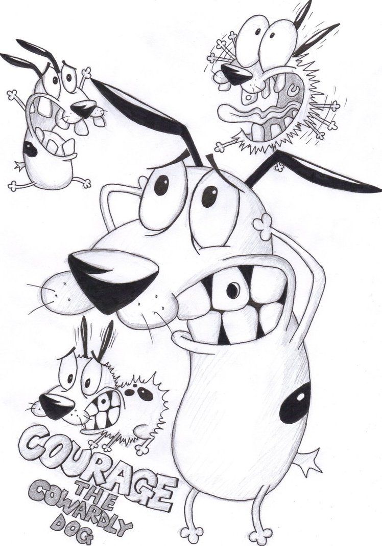 Courage The Cowardly Dog Drawing