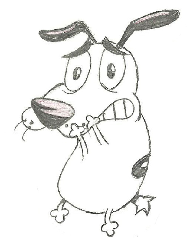 Courage The Cowardly Dog Drawing Photo