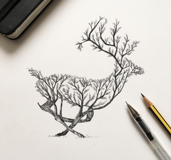 Creative Sketch Drawing Beautiful Art