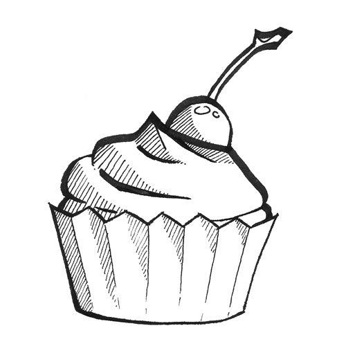 Cupcake Drawing Best
