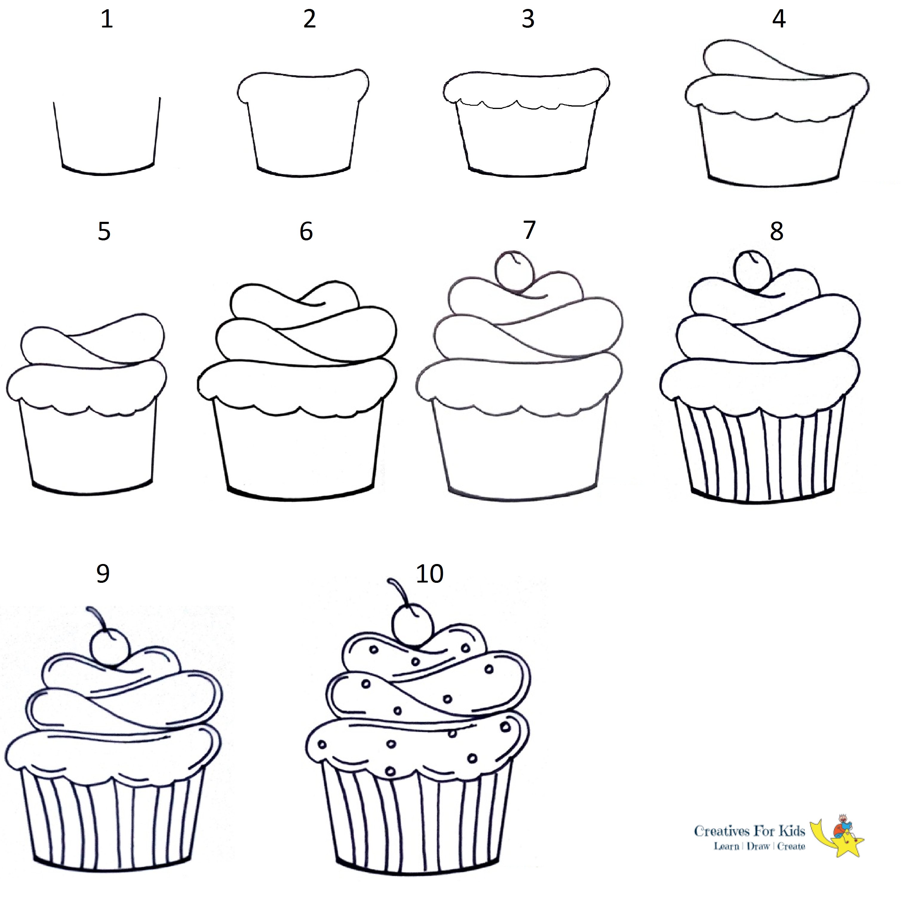 Cupcake Drawing Pic