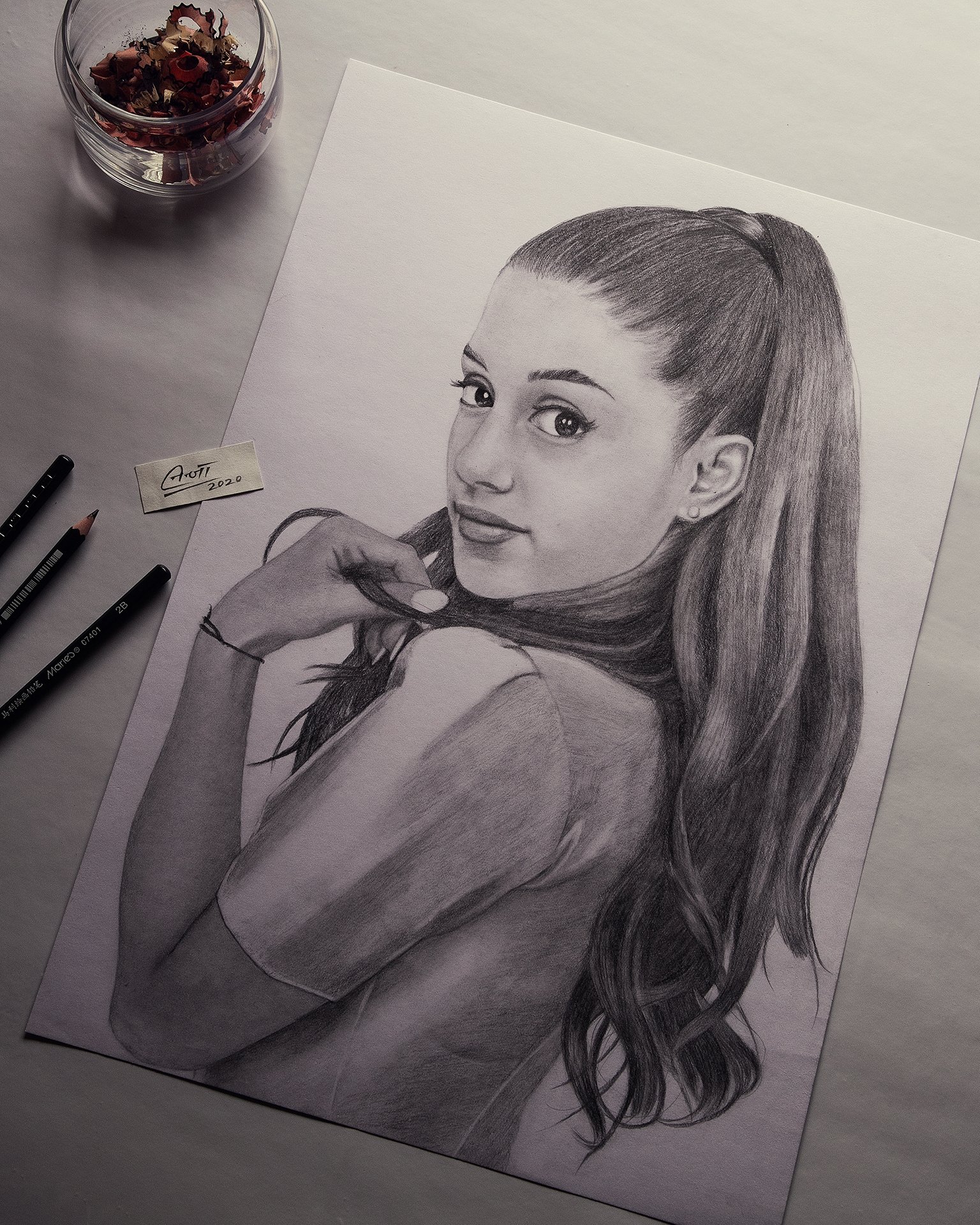 Ariana Grande Drawing Beautiful Image - Drawing Skill