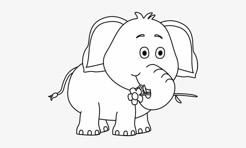 Cute Elephant Drawing Art