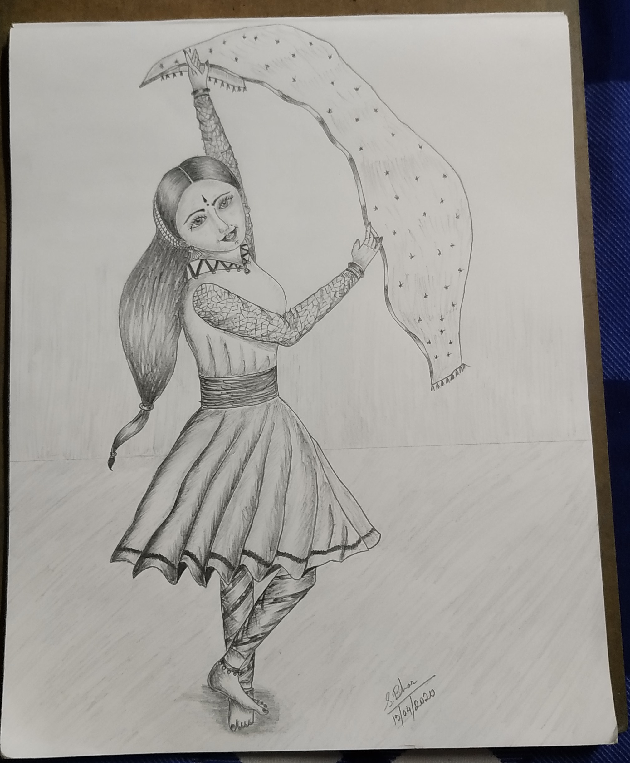 Dancing Girl Drawing