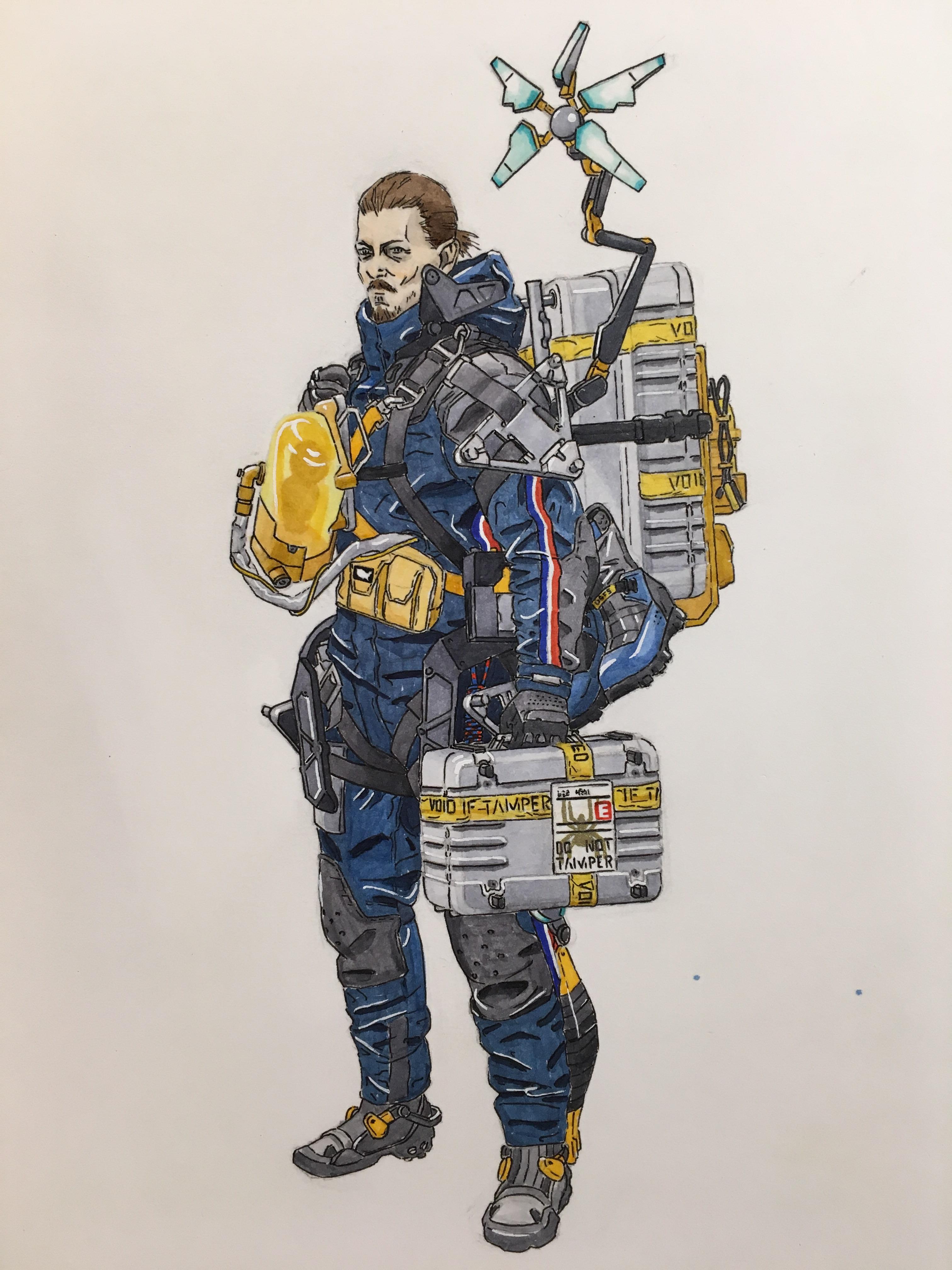 Death Stranding Art Drawing